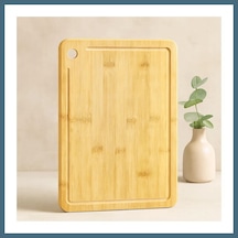 Bezos Bambu Kesme Tahtası 26x36x1.8 Cm Agc Çok Renkli