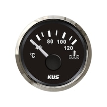 KUS Hararet Göstergesi Siyah 12/24V 52mm