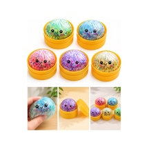 1 Adet Çin Mantısı Squishy Stres Topu Simli Sıkılabilir Yumuşak Oyuncak