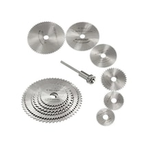 River World Metal 6 Parça Mini Matkap Ucu  Ahşap Kesme Yuvarlak Çelik Bıçak Disk Testere Seti Kiti