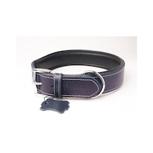 Privilege Hakiki Yağlı Deri Köpek Boyun Tasması S Lacivert 2.5 x 32-41 CM Lacivert