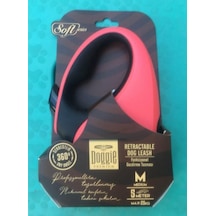 Doggie Soft M Otomatik Tasma Kırmızı 5 M / 25 Kg Kırmızı