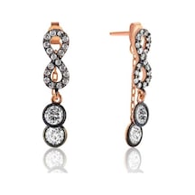 Gümüş Zincirli Sonsuzluk Küpe N11.54866