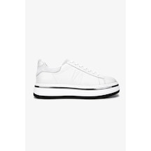 Valmenti Erkek Hakiki Deri Beyaz Sneakers & Spor Ayakkabı 381 21618 Erk Ayk Y25 Beyaz Mat Beyaz