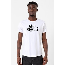 Jujutsu Kaisen Anime Divine Dogs Beyaz Erkek Bisikletyaka Tshirt 001
