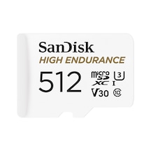 Çizgi Kamera Ve Ev İzleme Sistemleri İçin Adaptörlü 512gb Yüksek Dayanıklılık Video Microsdxc Kartı - C10, U3, V30, 4k Uhd, Micro Sd Kart - Sdsqqnr-512g-gn6ıa