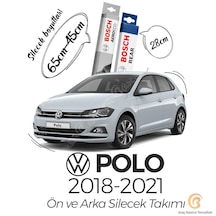 Bosch Aeroeco Volkswagen Polo 2018 - 2021 Ön - Arka Silecek Seti