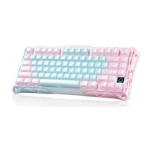 Gravastar Mercury K1 Lite Rgb Kablosuz Mekanik Gaming Klavye, İngilizce Q,aurora Mist