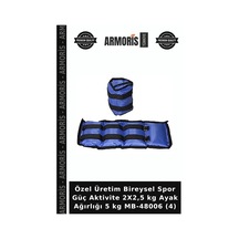 Özel Üretim Bireysel Spor Güç Aktivite 2x2,5 Kg Ayak Ağırlığı 5 Kg Mb-48006 4 Belirtilmemiş