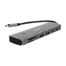 S-link Sw-u707 Hdmı Gri Metal 7 İn 1 2-usb 3.0, 1-type-c Hdmı 4k60hz, Sd Ve Tf Type C Hub Adaptör