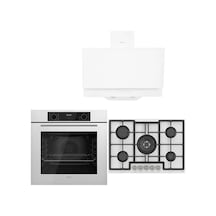 Ferre Icon Plus 75 Serisi QBL63CB-ED036-D017 3lü Cam Ankastre Set
