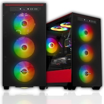 Rampage Kasa Blaze Mesh Temperlı Cam Sıyah 4 12cm Argb Fan M-atx Mıd-t Gamıng Psu Yok
