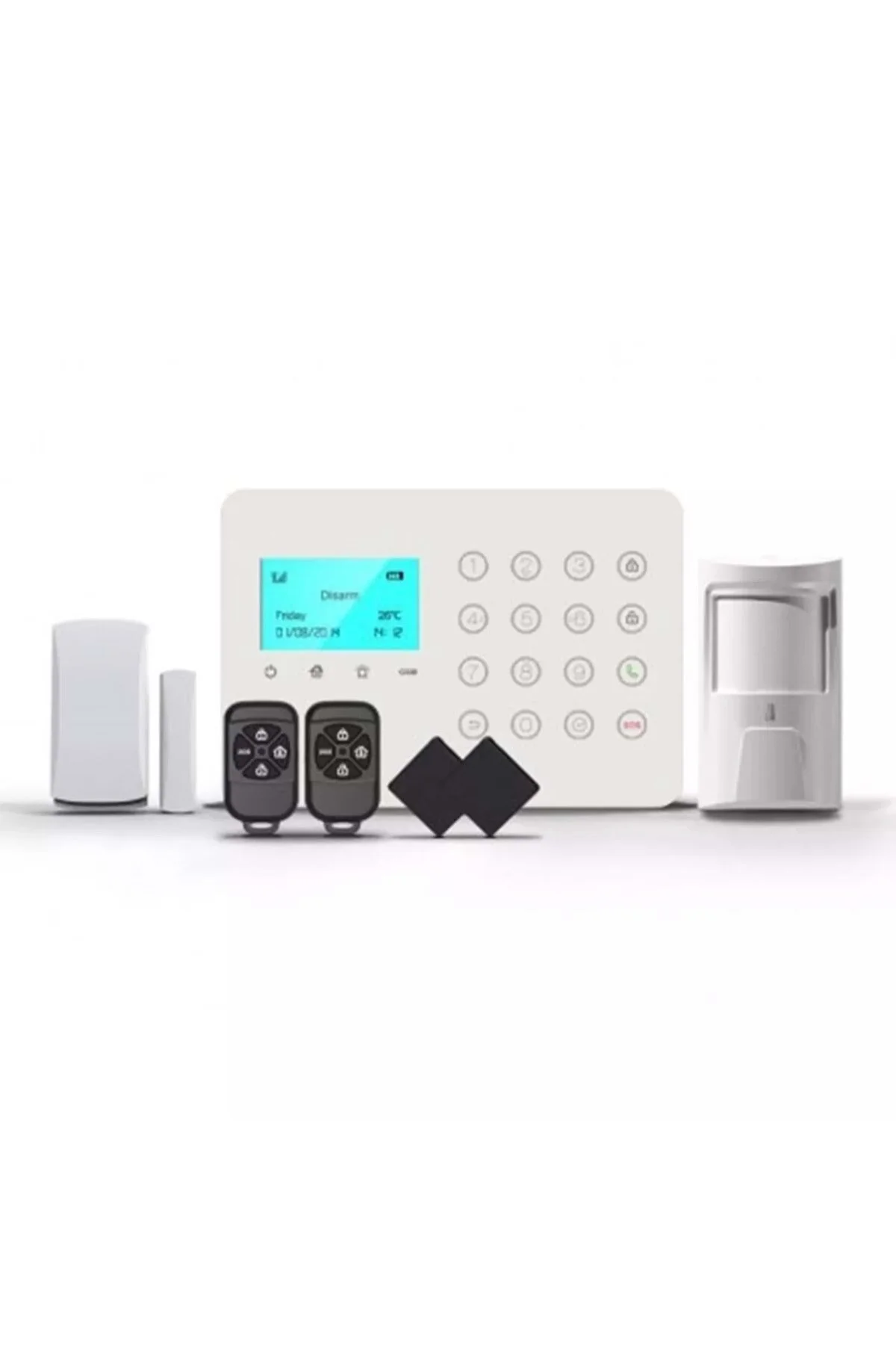 Opax Ard-575 Gprs Gsm Wıfı Kablolu & Kablosuz Dokunmatik Alarm Sistemi 1 Yıl Ahm