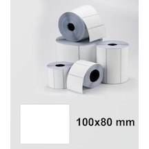 Tanex 100X80 MM Eco Termal Etiket 1 Li 40MM Çap 500'lü
