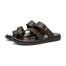 Ducavelli Palmira Hakiki Deri Erkek Terliği - Hakiki Deri Terlik - Ortopedik Taban Terlik - Hafif Deri Terlik