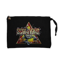Scorpions Triangle Siyah Clutch Astarlı Cüzdan / El Çantası