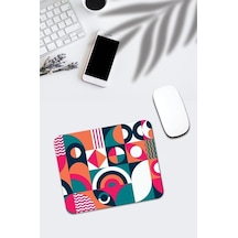 Renkli Geometrik Desenli Mouse Pad Mousepad