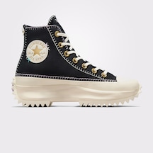 Converse Run Star Hike Unisex Siyah Platform Sneaker Düz A08733c Siyah