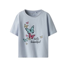 Name It Nmffrejane Ss Nreg Top Mavi Kız Çocuk Kısa Kol T-shirt 000000000102263519 Mavi