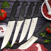 Sürlaz Kasap Bıçak Seti 5 Parça Bilezikli Mutfak Bıçak Seti Çok Renkli