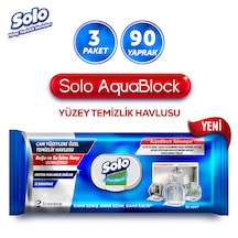 Solo Aquablock Yüzey Temizlik Havlusu 3'lü 90 Yaprak