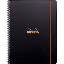 Rhodia Active Spiralli Defter A4+ Çizgili Siyah Kapak Rc119931