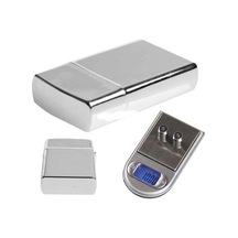 Diamond Zippo Çakmak Şeklinde Kutulu Mini Cep Hassas Dijital Terazi 200gr-0.01 Ahşap - Şeffaf