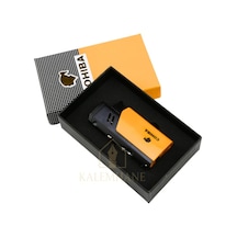 Yüksek Kalite Cohiba İsme Özel Gazlı Çakmak Khnç7204 Siyah