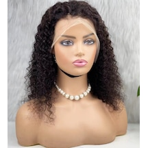Gerçek Front Lace Tül Peruk Kabarık Dalga Doğal 50 55cm