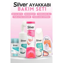 Silver Kadın Ayakkabı Bakım Seti - Deodorant - Köpük - Ultra Beyaz Boya Beyaz