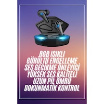 Oyuncu - 5 - Kulaklığı Mikrofonlu Kablosuz Gaming Kulaklık Powerban Yüksek - Csmo-tex - Ses Kaliteli