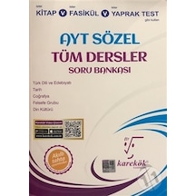 Karekök Yayınları Ayt Sözel Tüm Dersler Soru Bankası