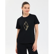 Skechers W Regular Fit Graphic T-shirt Kadın Beyaz Tshirt S2610049-3855