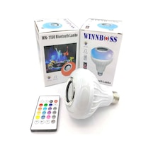 Teknotrust Rgb Bluetooth Hoparlör Led Ampul Müzik Çalma Uzaktan Kumanda Ampül