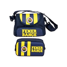 Fenerbahçe Fenerbahçe Yazılı Mavi - Sarı Erkek Çocuk Okul Beslenme Çantası Ve Kalemlik Seti - Setfb70015 Sarı - Lacivert