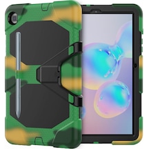 Newface Samsung Uyumlu Galaxy P610 Tab S6 Lite 10.4 Kılıf Griffin Tablet Kapak - Kamuflaj Diğer