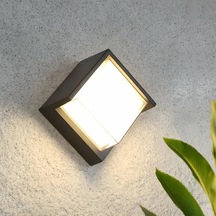 Cata Ct-7074 Dominik 15w Ip44 Su Geçirmez Dış Mekan Led Aplik Sıva Üstü Duvar Armatürü Günışığı 3200k