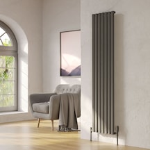 Bella Serisi Antrasit Alüminyum Radyatör Yükseklik 600 Mm Genişlik 1230 Mm 21 Dilim