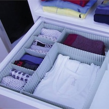 Çekmece Düzenleyici Ayarlanabilir Kesilebilir Takı Toka Çorap Beyaz