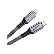 Fast Usb 4.0 40gbps, 240w, 8k60hz Usb4.0 Usb-c Kablosu 1 Metre Gri Klv-01 2