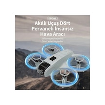 R11 Drone Kameralı Telefon Kontrollü Uzaktan Kumandalı Pervane Korumalı Mini Drone Çift Pilli 14+ Yaş