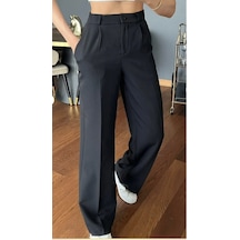 Lusi Store Palazzo Pantolon Oversize Orjinal Kesim siyah