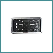 Trendexa Çerçeveli Dikdörtgen Plakalık Plaka Altlığı Krom Nikelajlı 32x17cm 1 Adet Mac