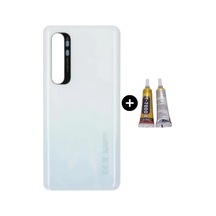 Xiaomi Mi Note 10 Lite Uyumlu Arka Pil Kapağı Beyaz + B7000 Çok Renkli