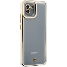 Newface Samsung Uyumlu Galaxy A03 Kılıf Liva Lens Silikon - Beyaz Beyaz