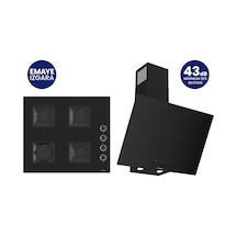 Ferre SS205+D077-SA 2'li Ankastre Set Siyah