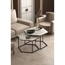 Orta Sehpa Altıgen İkili Lüx Efes Çok Renkli