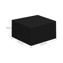 Grdc303 Masa Takımı Koruma Ortusu Pe 225x225x90 Siyah