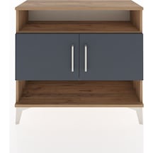 Arges Şifonyer 3 Raflı 2 Kapaklı 88x30x80 Çam-antrasit Atlas Çam