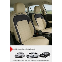 Mocha Taytüyü Oto Koltuk Kılıfı Opel Corsa-astra-vectra Uyumlu Bej